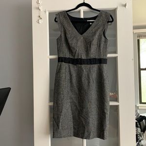 Heathered gray sheath dress